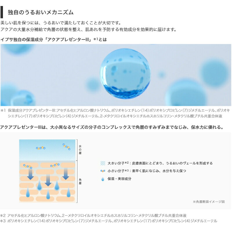 IPSA イプサ ザ・タイムR アクア〈薬用化粧水〉2ml*6枚 合計12ml お試しセット サシェサンプル トラベルサイズ 複合保湿成分 高い保?? うるおい 深部浸透 素肌 クリア肌 透明感 肌あれ・ニキビ・ラブルを防ぐ 乾燥防止 肌の悩み対策 スキンケア IPSA ipsa