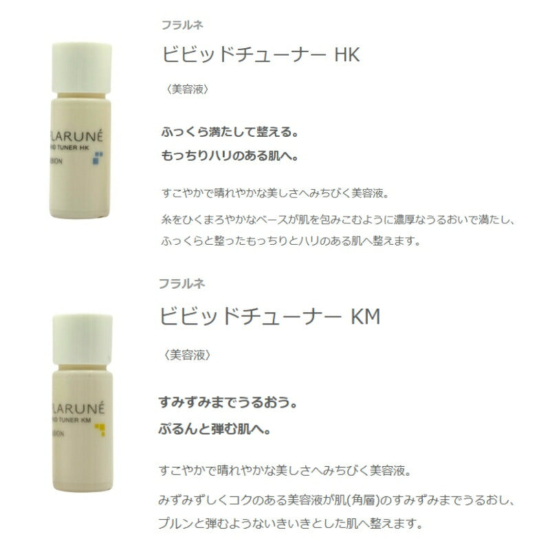 ネコポス速達！アルビオン フラルネ ビビッドチューナー HK &amp; KM 4.8ml*2本 合計9.6ml ミニサイズ 特製サイズ サンプル 美容液 エセンス スキンケア 肌ケア 保湿 みずみずしい ハリ 弾力 整肌 だるみ対策 肌あれ予防 ALBION albion