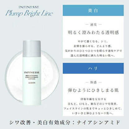 アルビオン アンフィネス ブライトニング コンセントレート ローション 24ml 医薬部外品 ミニサイズ 特製サイズ サンプル シワ改善・美白化粧水 充実の保湿 透明感 美白有効成分 ハリ みずみずしい シミ・ソバカス対策 ALBION albion