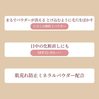 エテュセ スキンケアパウダー（プレスト）シアーベージュ〈フェイスパウダー〉6.5g 絶妙なベージュカラー 微粒子パウダー配合 テカリ抑制 透明ツヤUP 肌あれ防止 スキンケア効果 UV効果 洗顔料で簡単にオフ フリー処方 Ettusais ettusais