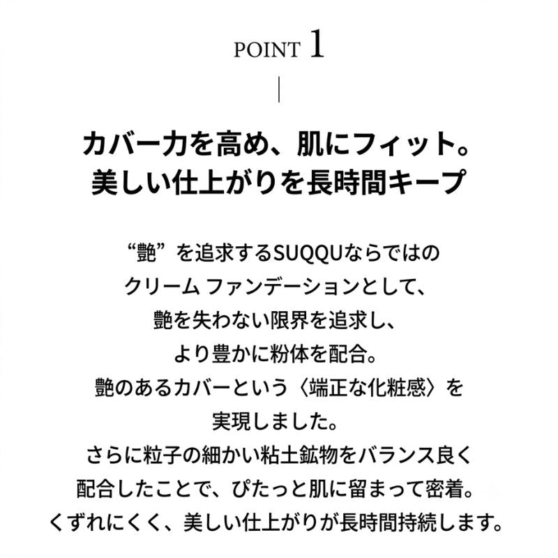 スック ザ ファンデーション〈クリームファンデーション〉#110 4g 外箱付き ミニサイズ 特製サイズ サンプル 高カバー 密着 崩れにくい 濃密なテクスチャー 肌にフィット 三変化の艶 美しい艶感 美容保湿複合成分TF しっとり 保湿 艶肌 SUQQU suqqu