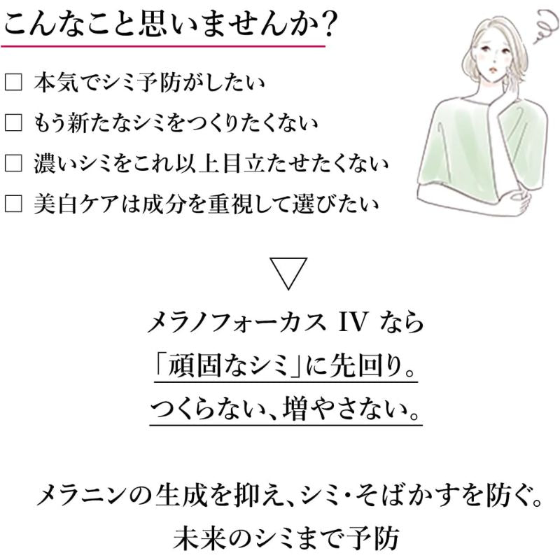 ハク メラノフォーカスIV〈薬用美白美容液〉 6g 外箱なし ミニサイズ 特製サイズ サンプル 医薬部外品 シミ予防 そばかす予防 メラニン抑制 美白美容液 肌荒れ予防 保湿 濃密うるおい 透明感 ハリ美肌 スキンケア エイジングケア HAKU haku SHISEIDO shiseido