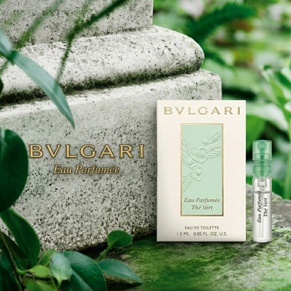 BULGARI ブルガリ オ・パフメ テ ヴェール オードトワレ 1.5ml イダリア製 ミニサイズ 特製サイズ ミニボトル トラベル 香水 フレグランス グリーンティー ハーモニー ボタニカル 植物成分 柑橘系 ベルガモットエッセンス 茶葉