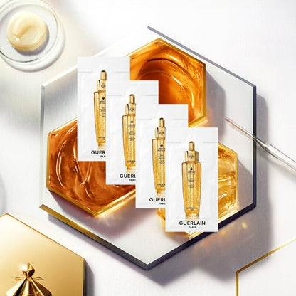 GUERLAIN ゲラン アベイユ ロイヤル ウォータリー オイル セロム〈オイル状美容液〉0.5ml*4枚 フランス製 お試しセット サシェサンプル トラベルサイズ 美容液 ハリ トラベル デパコス スキンケア 整肌 保湿 みずみずしい うるおい 乾燥 ハリ ツヤ