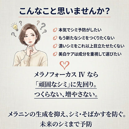 ハク メラノフォーカスIV〈薬用美白美容液〉10g 外箱なし ミニサイズ 特製サイズ サンプル 医薬部外品 シミ予防 そばかす予防 メラニン抑制 美白美容液 肌荒れ予防 保湿 濃密うるおい 透明感 ハリ美肌 スキンケア エイジングケア HAKU haku SHISEIDO shiseido