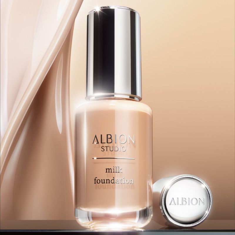 040｜アルビオン スタジオ ミルク ファンデーション〈ファンデーション・日中用乳液〉3色 0.3ml*6枚 いち早くお試し お試しセット サシェサンプル トラベルサイズ 乳液発想 なめらか キメ整った ツヤ美肌 まろやかなツヤ 紫外線防止 うるおい ALBION albion (040)